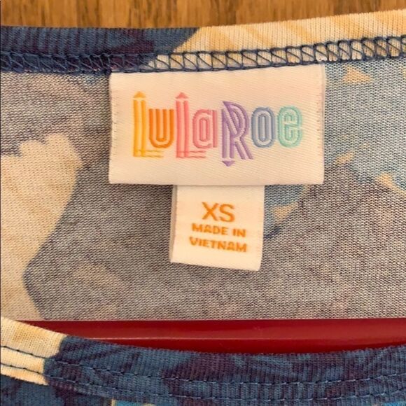 LuLaRoe XS Irma. Red, white, and blue B1 - Picture 4 of 5
